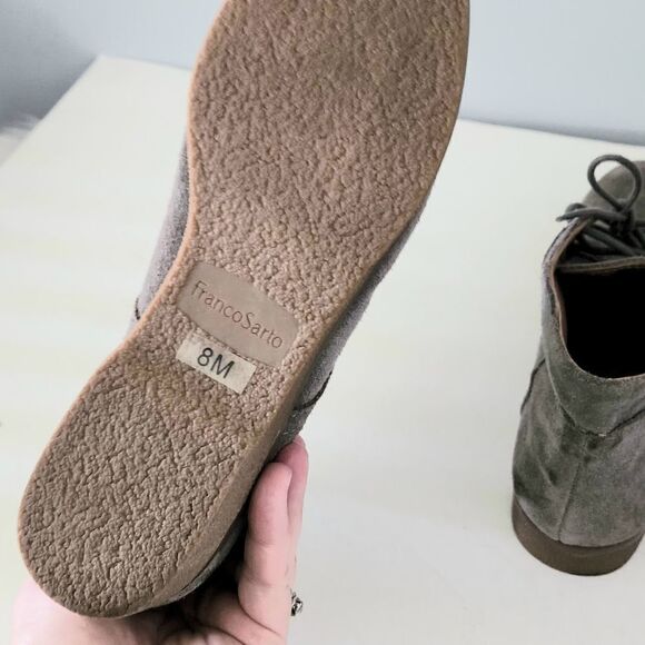 Franco Sarto bootie women's size 8 gray suade - Picture 4 of 4